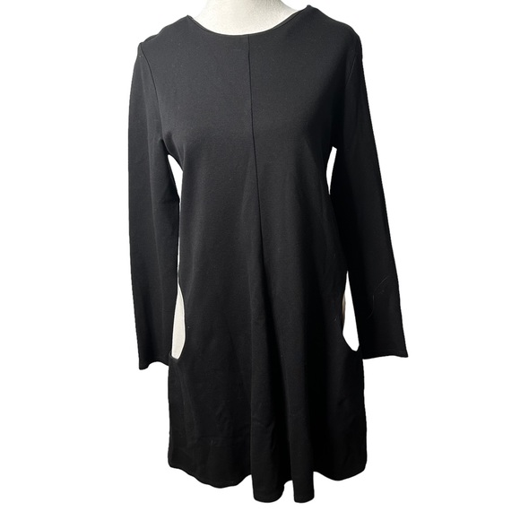 Anthropologie Hutch Black White A Line Mod Round Pocket Dress - Picture 2 of 6